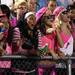 A group of Skyline fans wear pink in order to show their support for breast cancer awareness as the Skyline Eagles took on the Bedford Mules at Skyline High School Thursday October 6, 2011. Bedford won the game 23-20. Jeff Sainlar I AnnArbor.com
