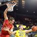 Ferris State's Jim Boylan and Evan Smotrycz battle for the ball as Michigan took on Ferris State at the Crisler Arena Friday November 11, 2011. (AP Photo/AnnArbor.com, Jeff Sainlar I AnnArbor.com)