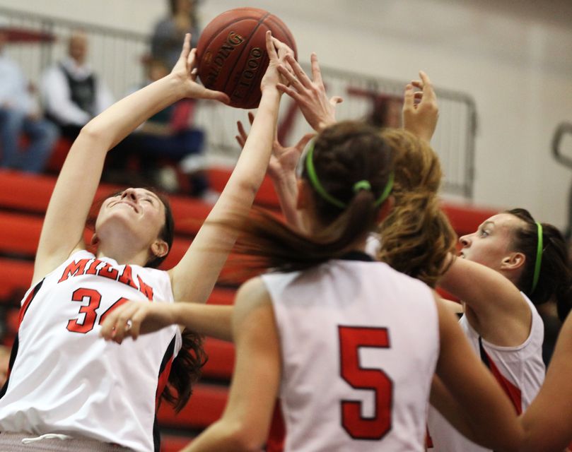 Images From The Milan S 36 33 Win Over Whitmore Lake In Girls