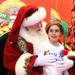 Make-A-Wish member Joshua Black,6, meets Santa Claus as Santa's bus tour stopped in at the Macy's in Briarwood Mall Tuesday  December 6, 201. The purpose of the bus tour is to raise awareness of Macy's Believe campaign, which benefit?s Make-A-Wish.  Jeff Sainlar I AnnArbor.com