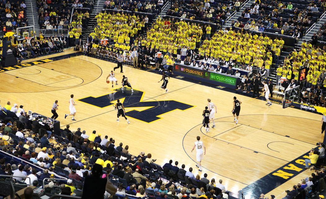 Images From The Michigan Basketbal Team S 63 50 Win Against
