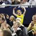 Fans cheer during a media timeout as the Michigan men's basketball team took on Bradley at Crisler Arena Thursday December 22, 2011. Michigan won the game 77-66. Jeff Sainlar I AnnArbor.com