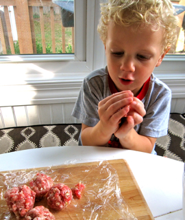 lampman; tate making meatballs