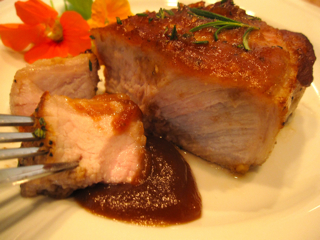 Lampman; apple butter pork chops