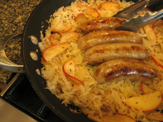 lampman; German sausage and humalupalicious kraut
