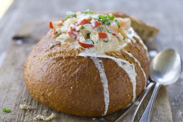 A warm, healthy chowder for cool spring evenings