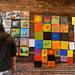 Saline resident Jeff Pando stares at the artwork of Sol Bermann at the 30x30 show at the Ann Arbor Art Center on Saturday afternoon. This is the center's 3rd annual event, where 30 artists each create 30 works in 30 days to benefit the Art for Kids program. Angela J. Cesere | AnnArbor.com
