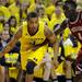 Michigan guard Trey Burke dribbles around Indiana guard Victor Oladip. Angela J. Cesere | AnnArbor.com
