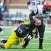Michigan sophomore safety Carvin Johnson tackles San Diego State running back Ronnie Hillman during the football game at Michigan Stadium on Sept. 24, 2011. Angela J. Cesere | AnnArbor.com