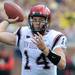 San Diego State quarter back Ryan Lindley pass the ball during the football game at Michigan Stadium on Sept. 24, 2011. Angela J. Cesere | AnnArbor.com