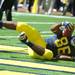 Michigan senior tight end Kevin Koger scores a touchdown in the football game against Eastern Michigan at Michigan Stadium on Saturday. Angela J. Cesere | AnnArbor.com