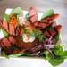 Krakow placek, which is a potato pancake topped with slices of grilled kielbasa, served over greens at Amadeus restaurant in Ann Arbor. Angela J. Cesere | AnnArbor.com
