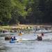 People kayak down the Argo Cascades near its entrance. Angela J. Cesere | AnnArbor.com 