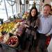 Sava Lelcaj, owner of babo, left, stands with general manager Paul Hannah in front of the produce section of the new babo market on E. Washington St.  Angela J. Cesere | AnnArbor.com