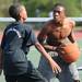 13-year-old Washington Square resident Dajuan Holston, right, looks for a path around 12-year-old Ypsilanti resident Julian Willis. Angela J. Cesere | AnnArbor.com 