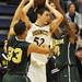 Huron's Mike Lewis, left, and Antonio Henry, right, blcok Saline's Michael Smutny from making a pass. Angela J. Cesere | AnnArbor.com