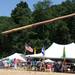 Gaylord resident Jason Cherry throws a 17-foot 95 pound log during the caber toss competition at the Saline Celtic Festival. Angela J. Cesere | AnnArbor.com 