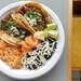 Chipotle chicken tacos, rice, and beans are part of a daily special at Chela's. Angela J. Cesere | AnnArbor.com 