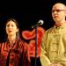 Ann Arbor Chinese School adult Chinese conversation students Greg Sloan, right, and Martha Sidhu sing the song "Jasmine Flower." Angela J. Cesere | AnnArbor.com
