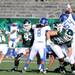 Eastern Michigan kicker Kody Fulkerson attempts and misses a field goal. Angela J. Cesere | AnnArbor.com