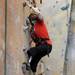  Greenville, Ohio resident Molly French climbs up the wall trying out the adaptive climbing shoes attached to her prosthetic legs.  Angela J. Cesere | AnnArbor.com