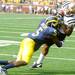 Sophomore cornerback Courtney Avery takes down Western Michigan wide receiver Chleb Ravenell near the end zone during the game against Western Michigan at Michigan Stadium in Ann Arbor, Mich. on Sept. 3, 2011. Angela J. Cesere | AnnArbor.com