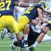 Michigan junior safety Jordan Kovacs sacks Western Michigan quarterback Alex Carder during the football game at Michigan Stadium in Ann Arbor, Mich. on Sept. 3, 2011. Angela J. Cesere | AnnArbor.com