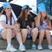 From left: Ypsilanti resident Julie Hensley sits with her daughters Rebecka, age 14, and Lillian, age 10, watching the Ypsilanti Fourth of July parade down Cross St. Wednesday afternoon. Angela J. Cesere | AnnArbor.com 
