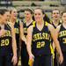 The Chelsea girls basketball team are all smiles after winning against Dexter on their home turf.  Angela J. Cesere