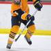 Saline defenseman Grant Ellis takes the puck toward the goal. Angela J. Cesere | AnnArbor.com
