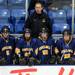 Chelsea head coach Don Wright yells behind the bench during the third period. Angela J. Cesere | AnnArbor.com
