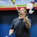 Ann Arbor resident Dave Heald demonstrates the chin roll, in which the juggler balances a pin on his chin while juggling, during the Ann Arbor Juggling Arts Festival. Angela J. Cesere | AnnArbor.com