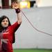 18-year-old Taylor, Mich. resident Kaitlin Rexford practices rope dart techniques during the Ann Arbor Juggling Arts Festival. Angela J. Cesere | AnnArbor.com