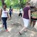 12-year-old Ann Arbor resident Kaitlyn Dottery, left, participates in a cake walk during the 18th annual Juneteenth celebration. Angela J. Cesere | AnnArbor.com