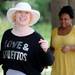 Washtenaw Community College dance instructor Gayle Martin teaches a line dance during the 18th Juneteenth celebration. Angela J. Cesere | AnnArbor.com