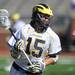 Michigan's Alex Vasileff looks for a pass. Angela J. Cesere | AnnArbor.com
