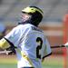 Michigan's Austin Swaney gets ready to pass the ball down the field. Angela J. Cesere | AnnArbor.com
