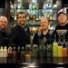 From left:  The Last Word co-owners Paul Drennan, Adam Lowenstein, Robbie Schulz, Justin Herrick, stand behind the bar filled with specialty drink mixers. The Last Word recently opened in the space of the former Goodnight Gracie. Angela J. Cesere | AnnArbor.com
