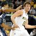 Penn State guard Cammeron Woodyard, left, tries to block Michigan guard Zack Novak. Angela J. Cesere | AnnArbor.com