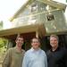 From left: Mission Zero Fest organizers Matthew Groceff, Doug Selby and Scott Phillips stand in front of Phillips' LEED Platinum certified home in Ann Arbor. Angela J. Cesere | AnnArbor.com