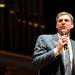 Michigan Athletic Director Dave Brandon welcomes the audience to Mock Rock. Angela J. Cesere | AnnArbor.com