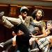 The men's and women's track teams performed a carefully choregraphed dance routine and was the only group to receive a perfect 10 from the judges. Angela J. Cesere | AnnArbor.com