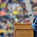 University of Michigan President Mary Sue Coleman speaks during commencement. Angela J. Cesere | AnnArbor.com
