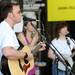 Jeremy Frey, left, sings with Claire Stevens, center, and Mary Henderson as the band No Excuses during the AnnArbor.com concert series. Angela J. Cesere | AnnArbor.com