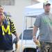 Columbus, Ohio residents Jon Metz, left, and Kevin Shafer play cornhole while tailgating before the Michigan football game against Notre Dame on Sept. 10, 2011. Angela J. Cesere | AnnArbor.com