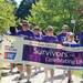 From right: cancer survivor and Dexter resident Michelle Haywood, far right, walks the Survivors Lap with her daughter, Emily, age 8, and cancer survivors Galina Popkov of Farmington, Marius Jooste of Ann Arbor, and Mary Byers of Ann Arbor at Washtenaw Community College on Saturday morning.  Relay for Life brings together teams of people, walking to raise money for the American Cancer Society. Angela J. Cesere | AnnArbor.com