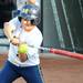  Michigan freshman catcher Lauren Sweet hits the ball. Angela J. Cesere | AnnArbor.com
