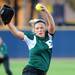 EMU sophomore Lauren Wells pitches the ball. Angela J. Cesere | AnnArbor.com