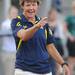  Michigan head coach Carol Hutchins yells to her team during the game. Angela J. Cesere | AnnArbor.com
