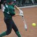  EMU freshman Jenn Lucas hits the ball. Angela J. Cesere | AnnArbor.com
